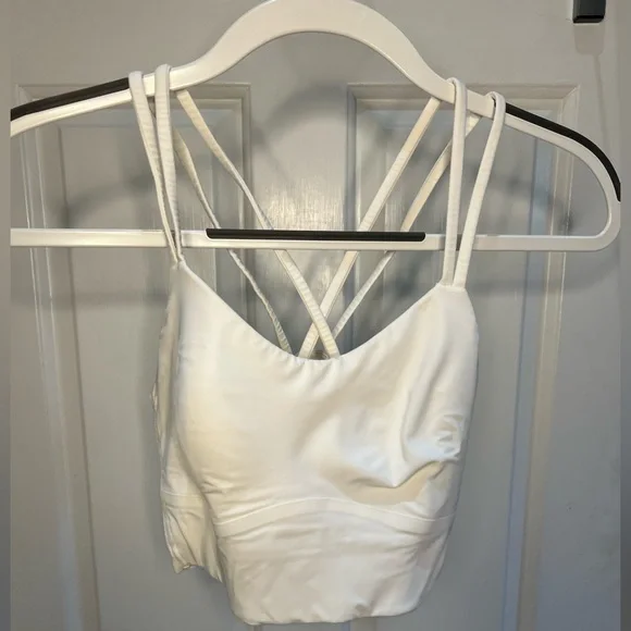 Lululemon Like a cloud longline Bra B/C white sz 8 - Picture 9 of 9